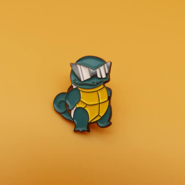 Custom turtle lapel pin
