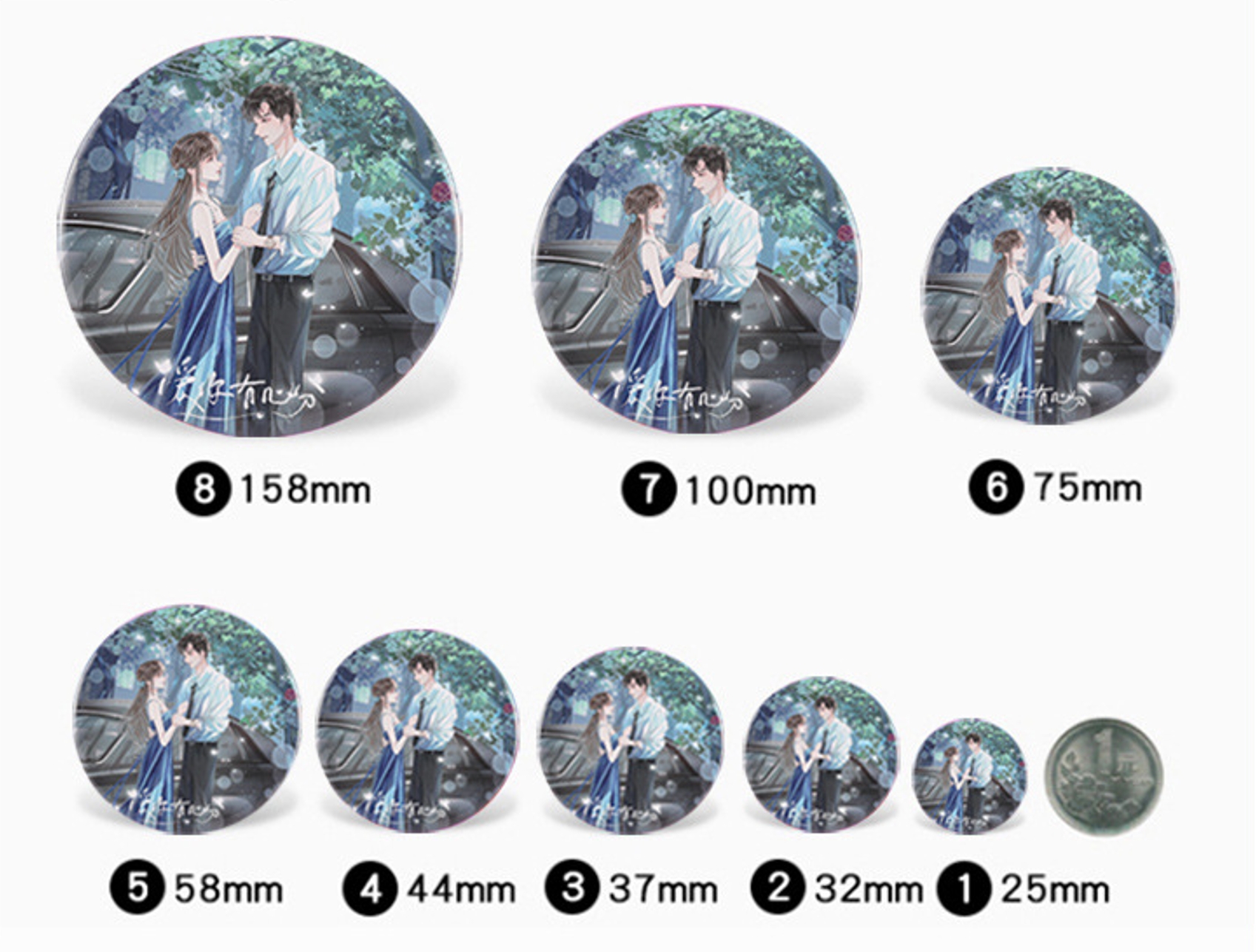 button badge size